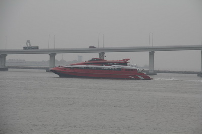 เรือ Turbo Jet จาก Macau ไป Hong Kong